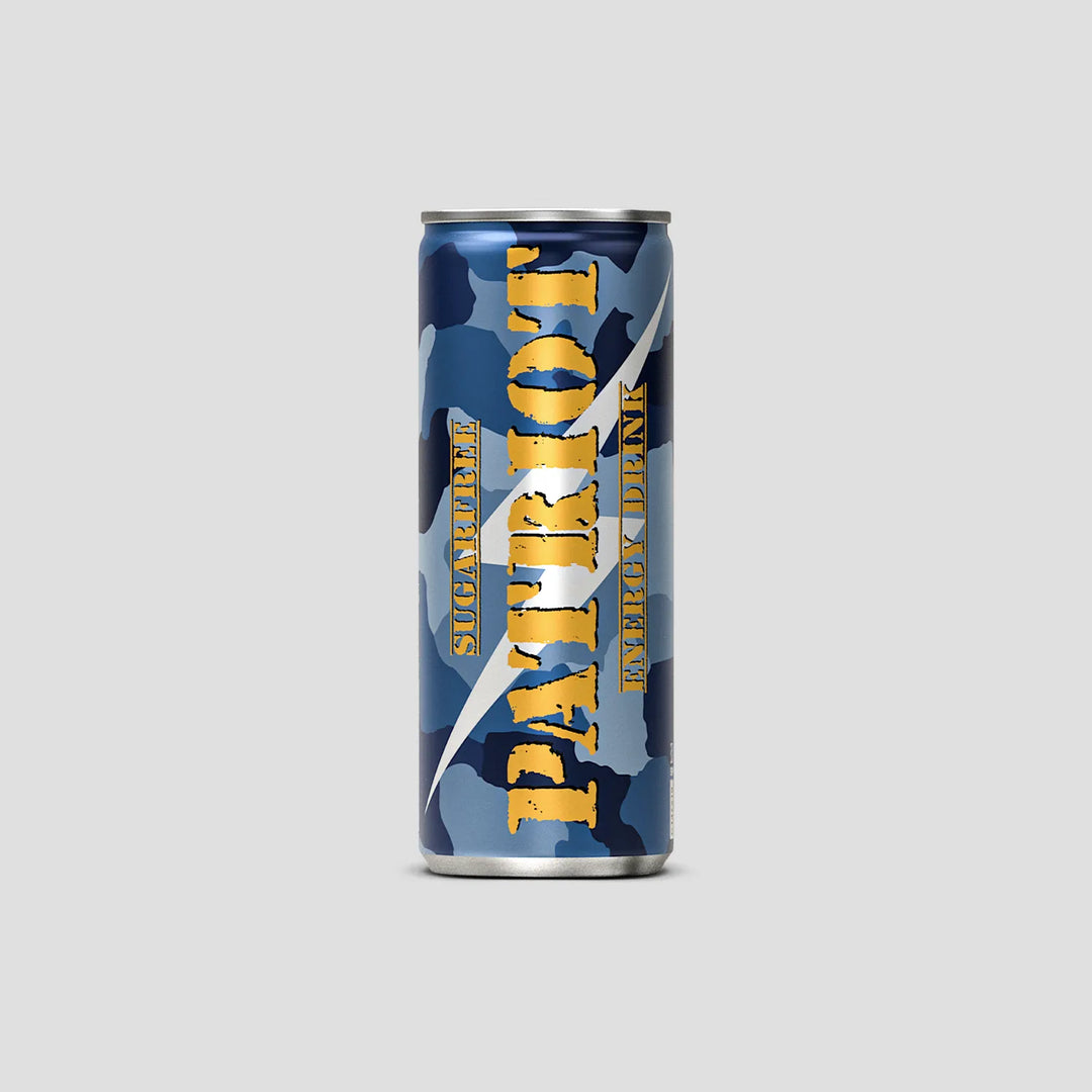 patriot energy drink sugar free blue camouflage